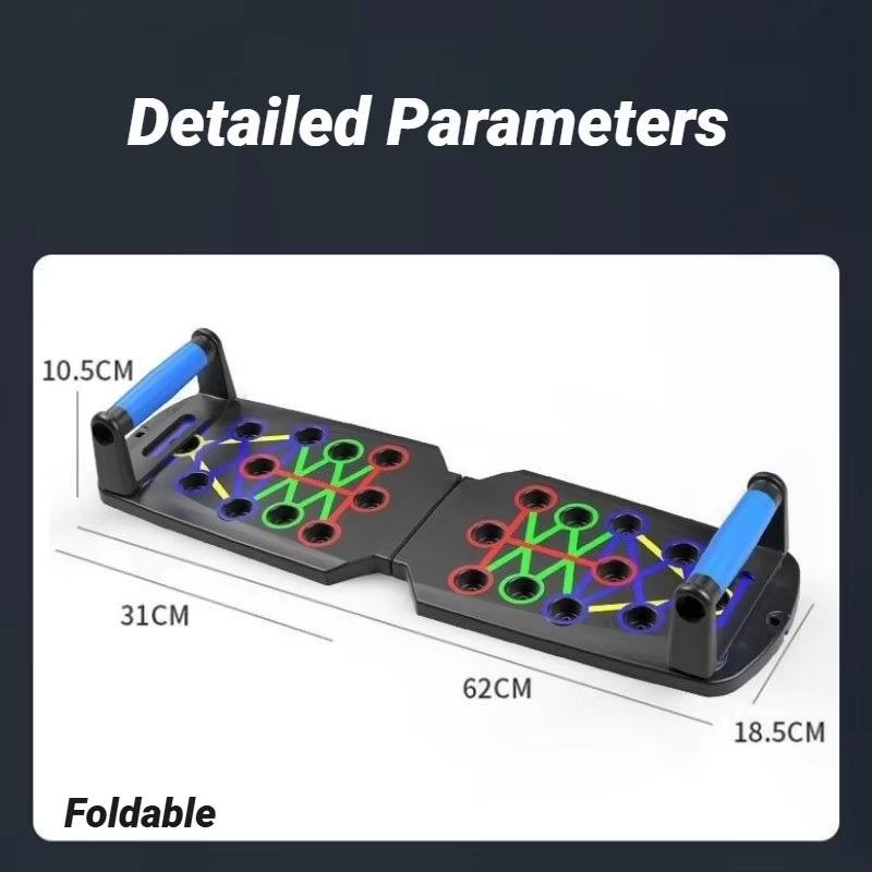 Portable Multifunctional Push up Board Fitness and Muscle Training Device Home Workout Set Foldable Push up Bar Resistance