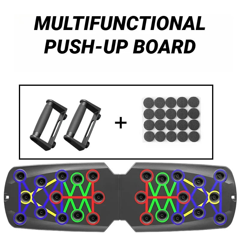 Portable Multifunctional Push up Board Fitness and Muscle Training Device Home Workout Set Foldable Push up Bar Resistance